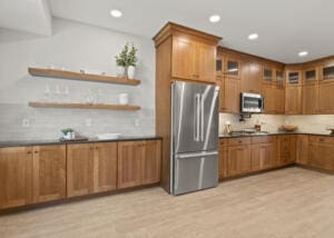 21dc Kitchen Floating Shelves Facing Range 1