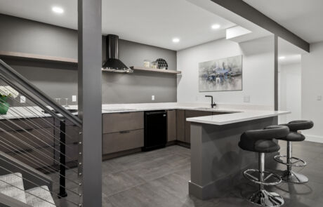 8CCL – Basement – Kitchen with Sink & Stairs STAGED