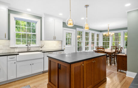 95BR – Kitchen – Full View Facing Sink and Dining Room