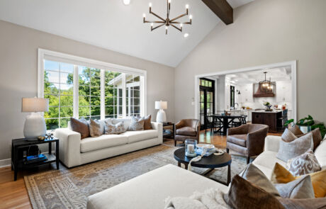 513WC – Family Room – Facing Window and Kitchen